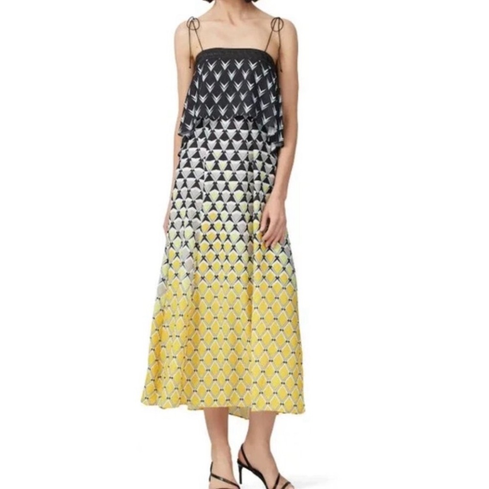 CAARA Frenta Multi Colored Midi Dress Size S